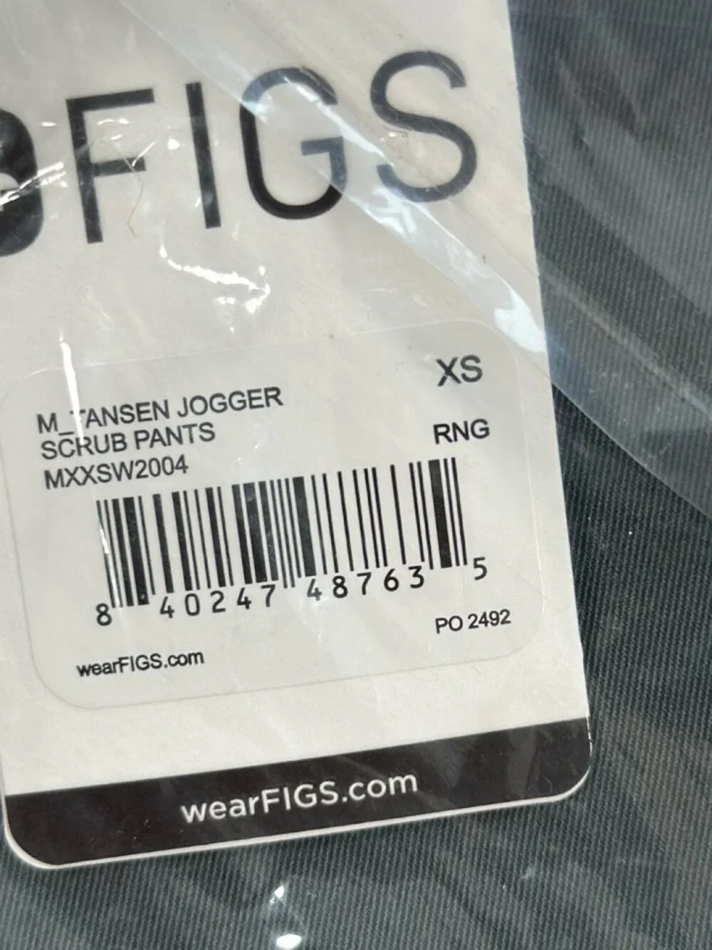 NWT FIGS Tansen Jogger Scrub Pants Mens XS Graphite Gray